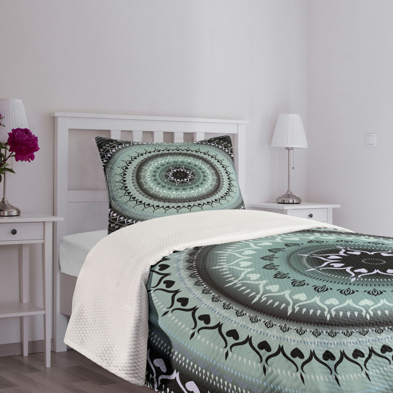 Vintage Mandala Circles Bedspread Set