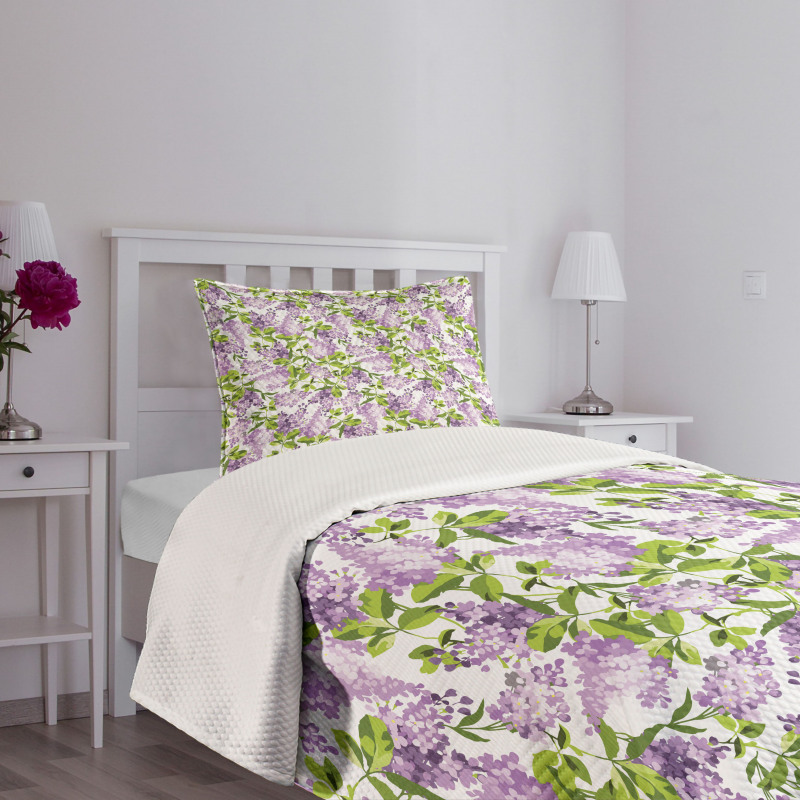 Botanic Spring Plants Bedspread Set