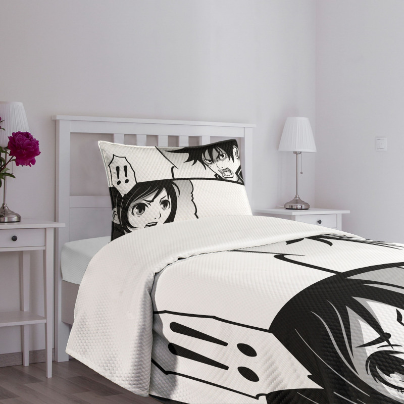 Japanese Cartoon Comic Bedspread Set