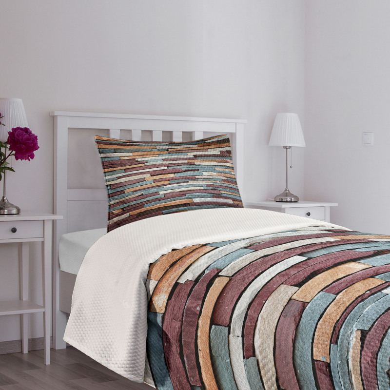 Abstract Colored Stones Bedspread Set