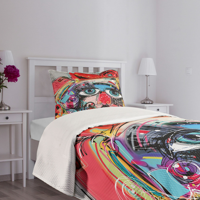 Grafitti Sketchy Paint Bedspread Set