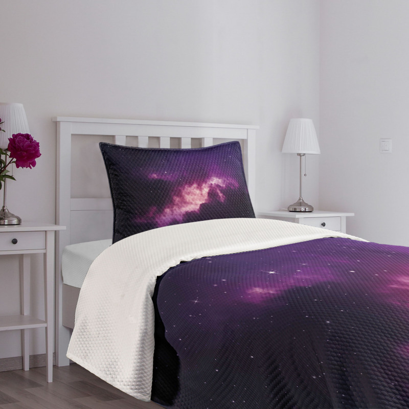 Stars Dark Night Sky Bedspread Set