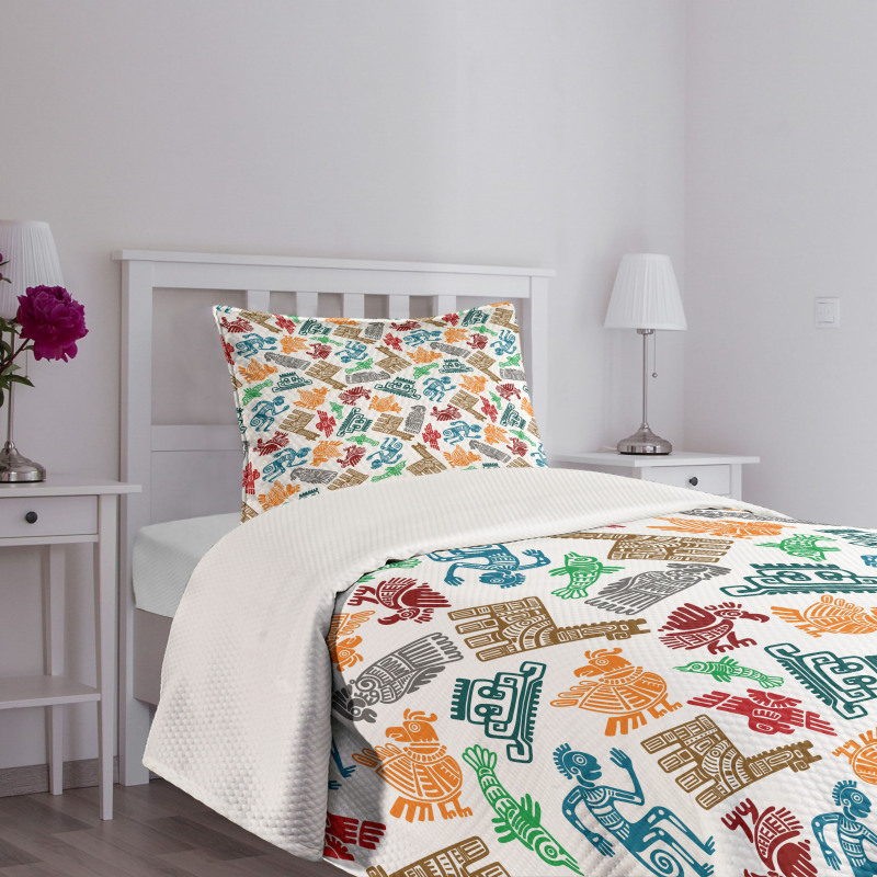 Mayan and Aztec Bedspread Set