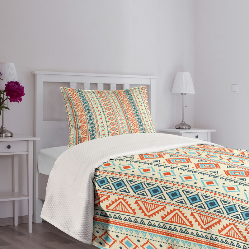 Mexican Aztec Pattern Bedspread Set