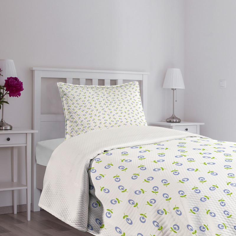 Green Leaves Vintage Bedspread Set