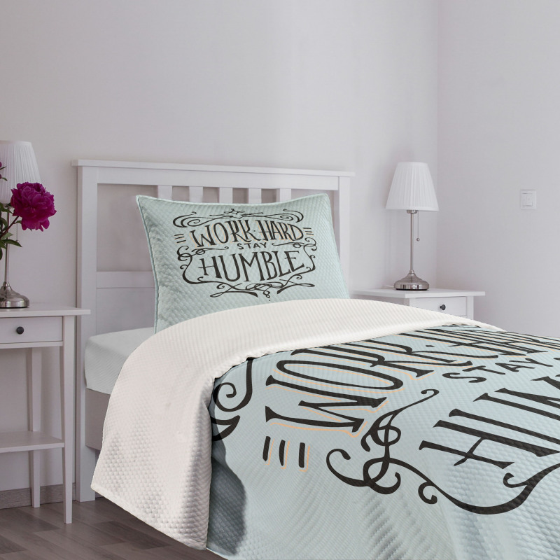 Motivational Lifestyle Bedspread Set