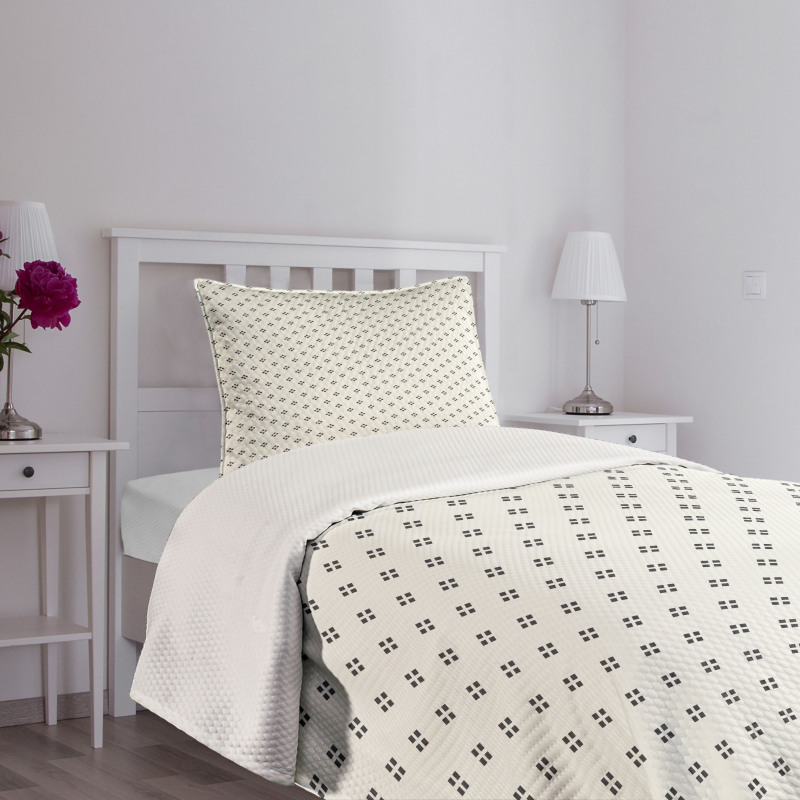 Pale Colored Dots Bedspread Set