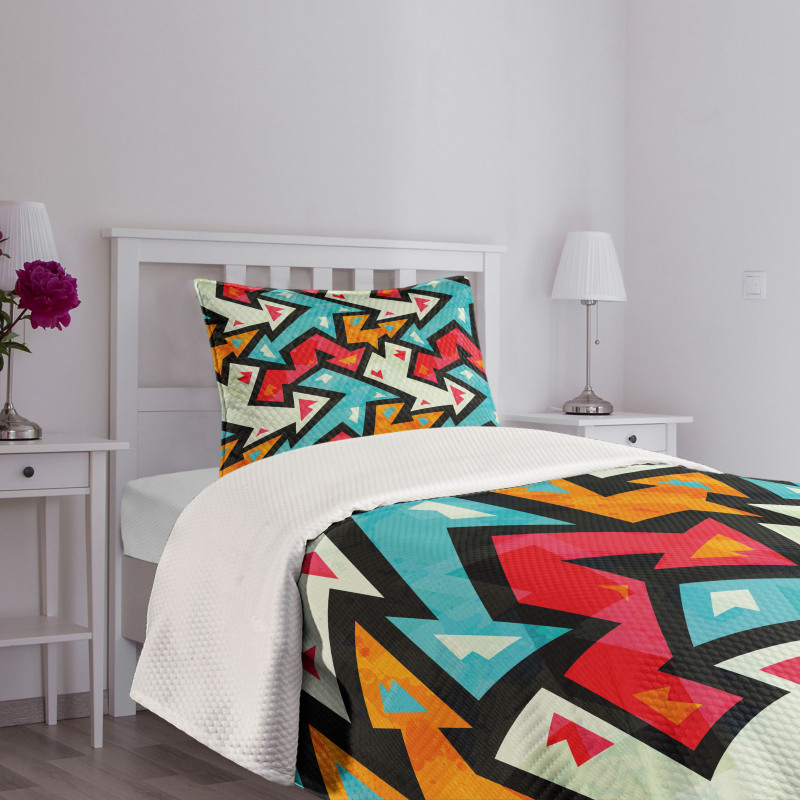 Psychedelic Arrows Bedspread Set