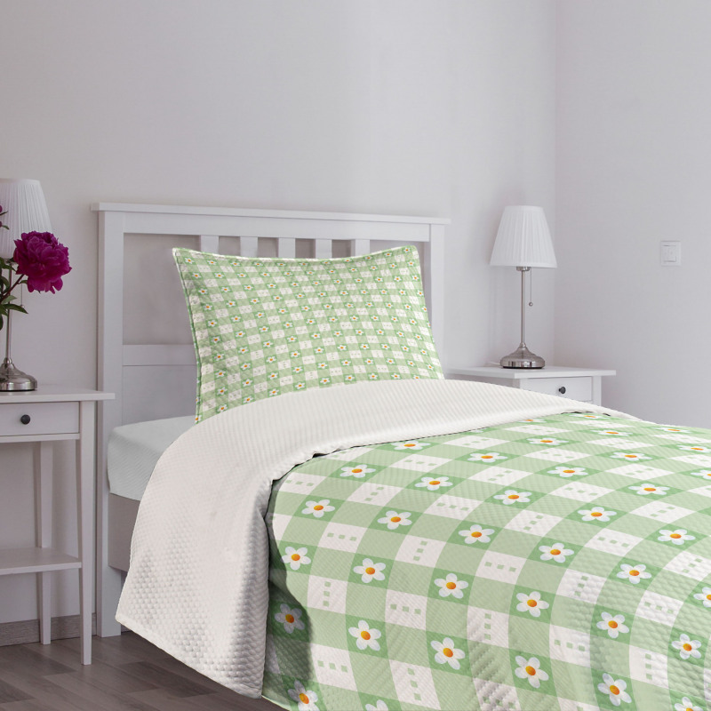 Daisy Flower Petals Bedspread Set