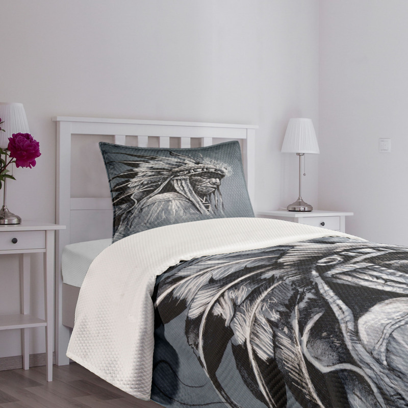 Tribe Chief Artwork Bedspread Set