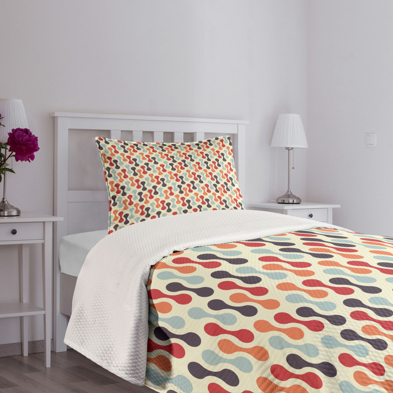 Vertical Abstract Form Bedspread Set