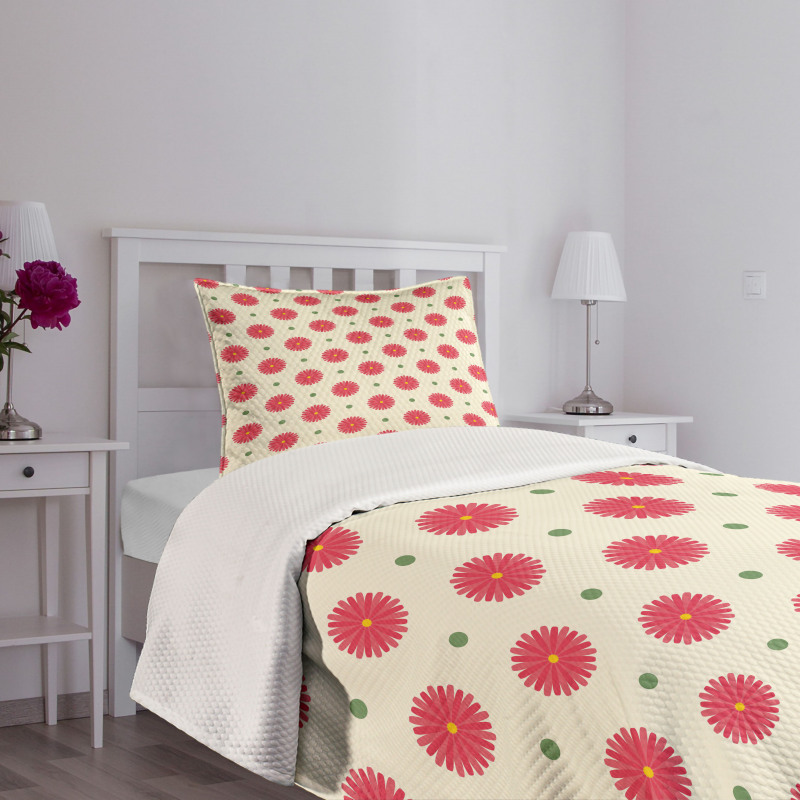 Spring Geometric Mix Bedspread Set