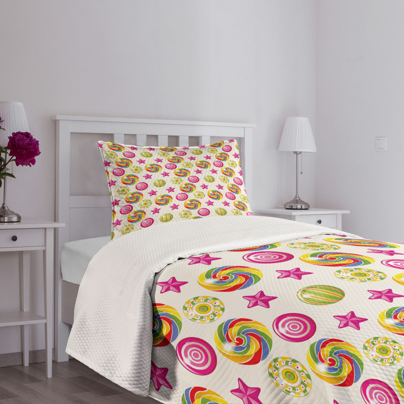 Yummy Candy Lollipop Bedspread Set