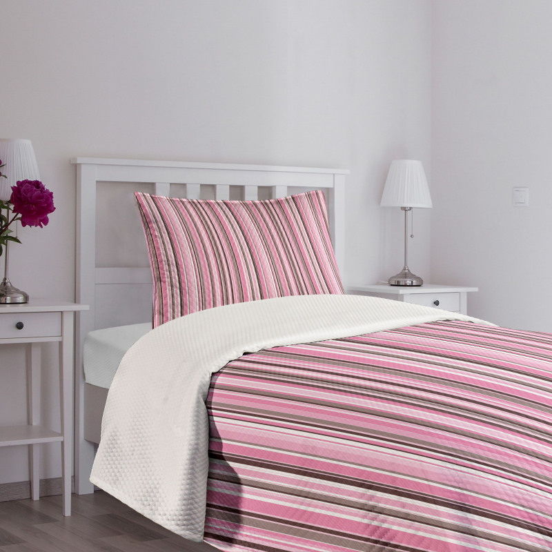 Retro Vintage Stripes Bedspread Set