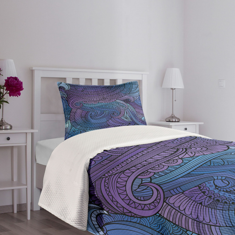 Ocean Inspired Paisley Bedspread Set