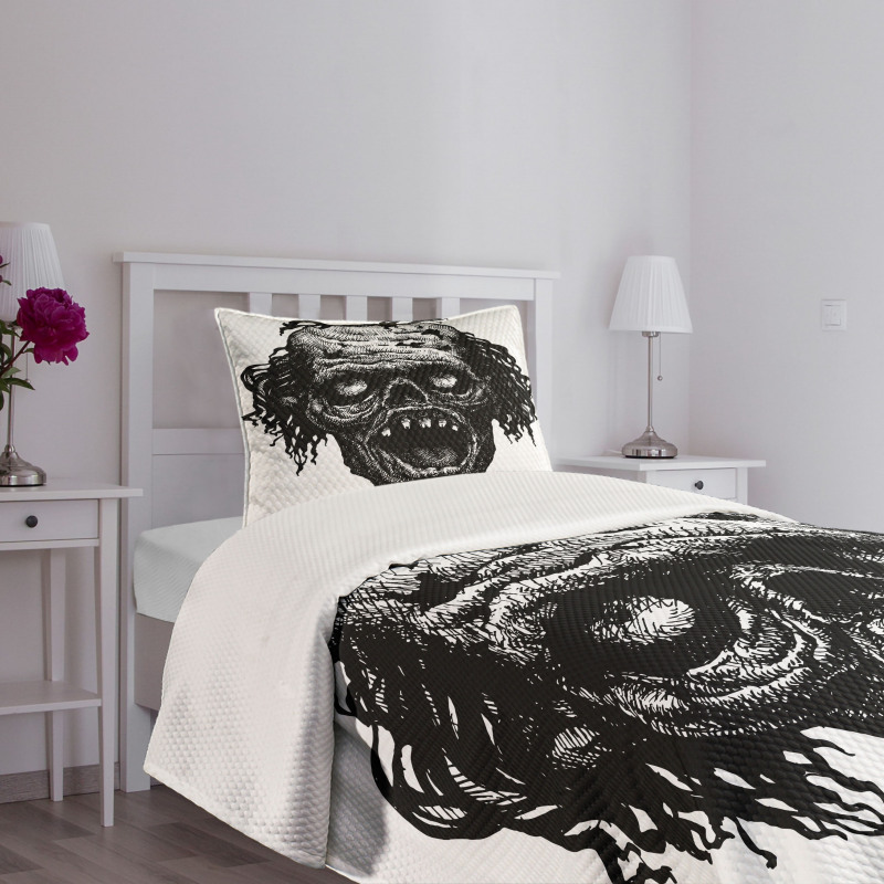 Zombie Evil Dead Man Bedspread Set