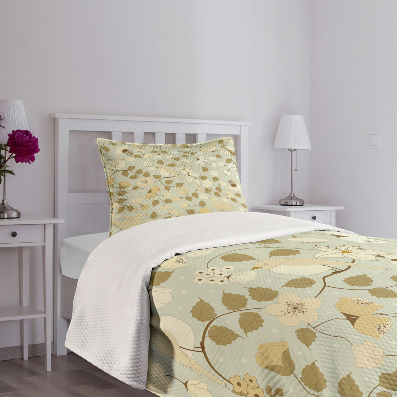 Vintage Retro Swirls Bedspread Set