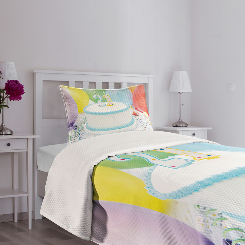 Colorful Ballons Bedspread Set