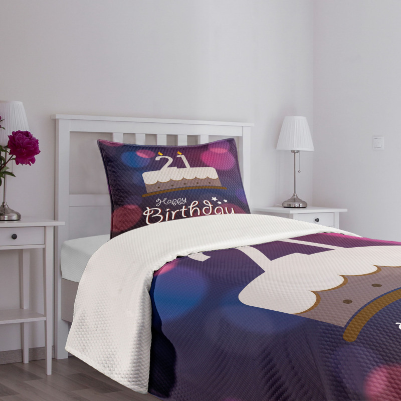 Abstract Tones of Pink Bedspread Set