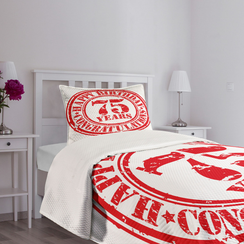 Aged Display Stamp Bedspread Set