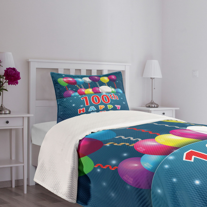 Balloons on Stars Bedspread Set