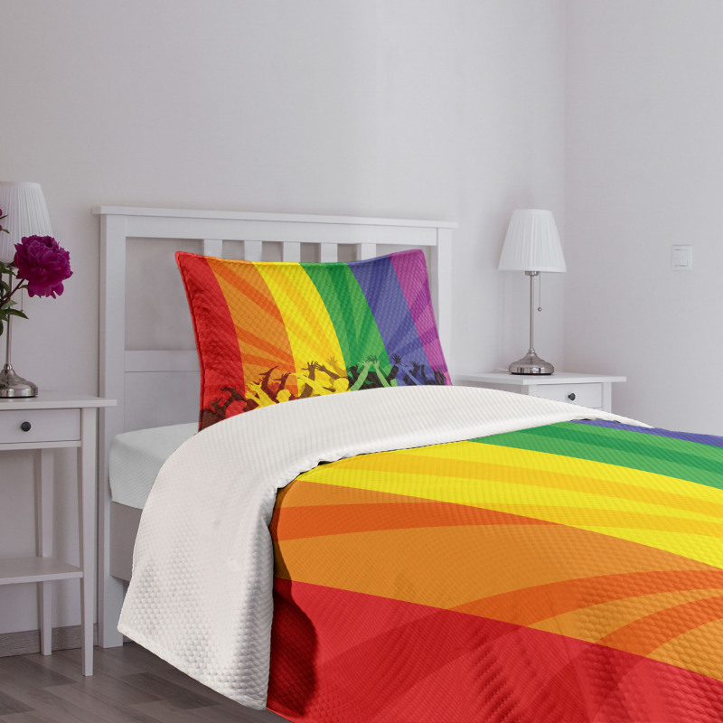 People Celebrating Event Bedspread Set