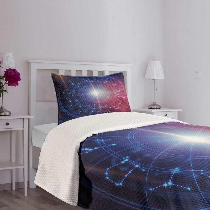 Connected Dots Signs Bedspread Set