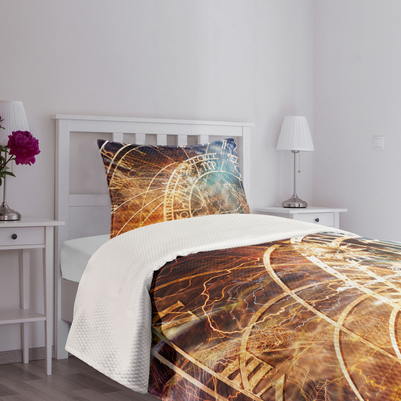 Old Prague Horoscope Bedspread Set