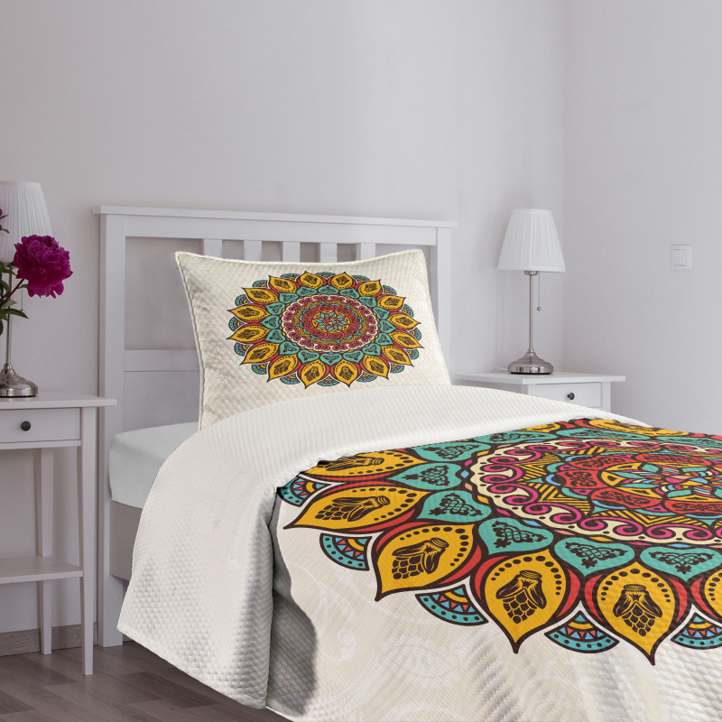 Mandala Vintage Elements Bedspread Set