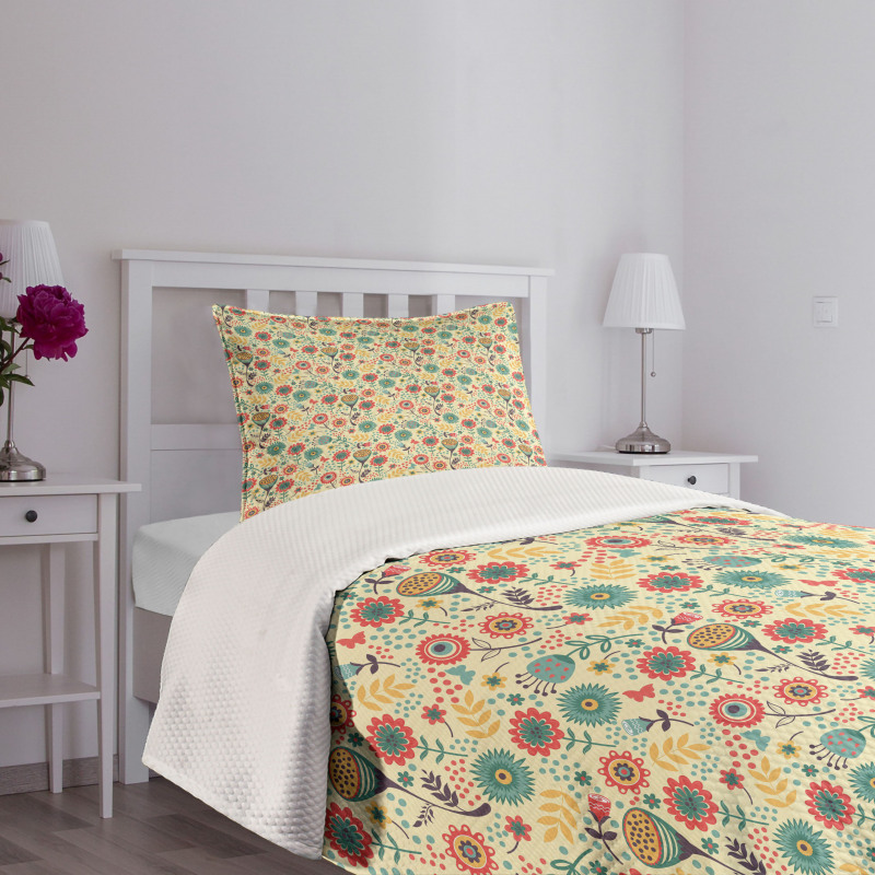 Flower Bouquet Botany Bedspread Set