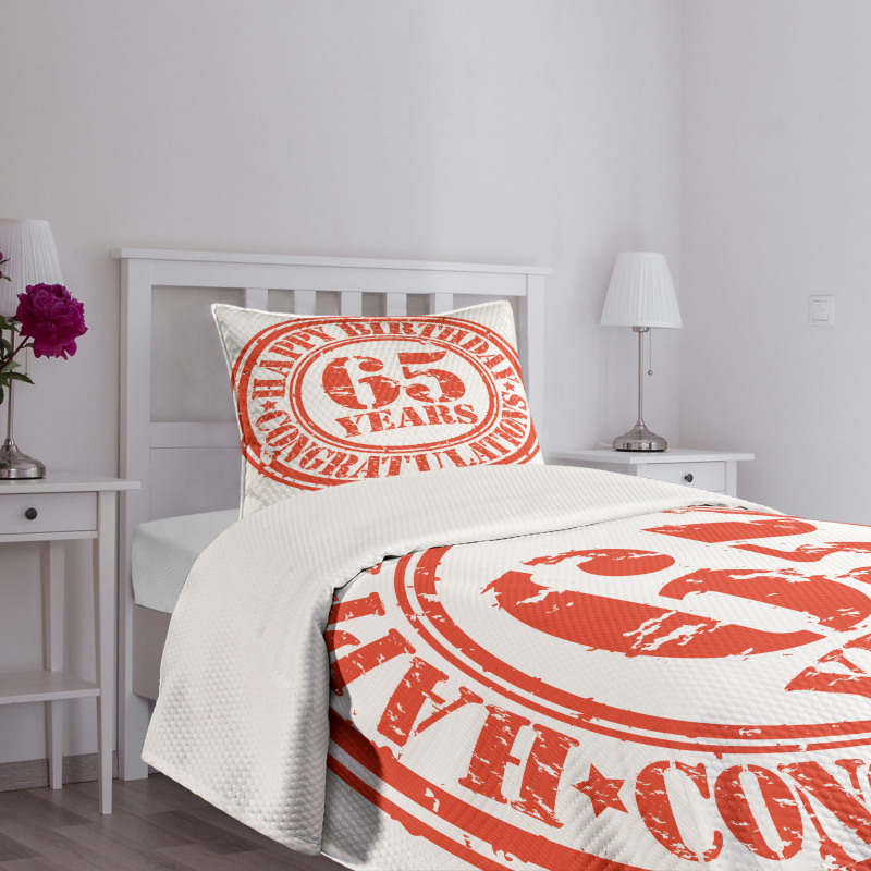 65 Years Bedspread Set