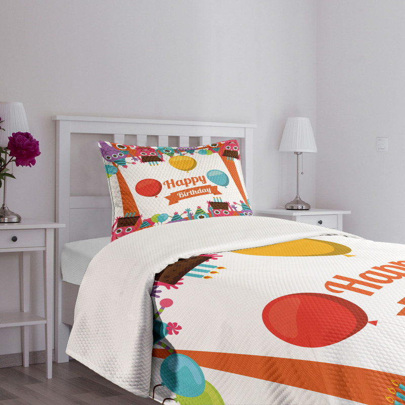 Birthday Party Bedspread Set