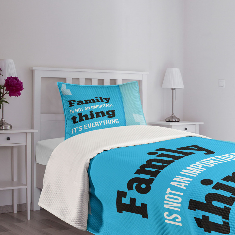 Family Writing Bedspread Set