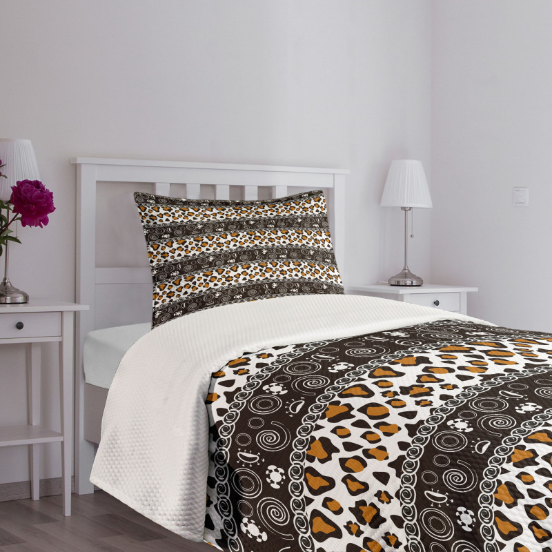 Cheetah Pattern Bedspread Set