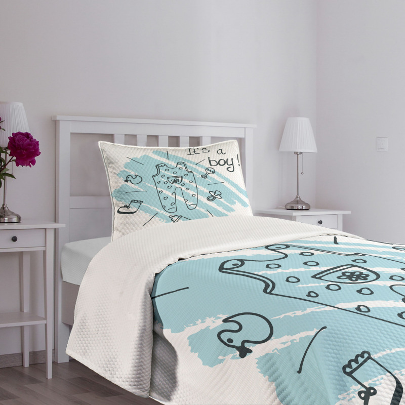 Its a Boy Paintbrush Bedspread Set