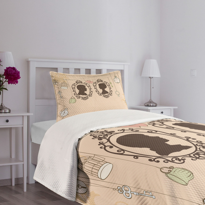 Married Couple Retro Bedspread Set