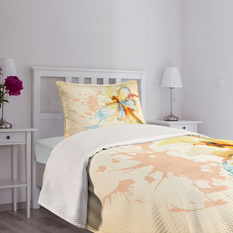 Dragonfly Moth Bug Bedspread Set