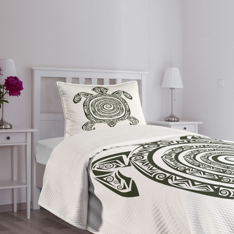 Turtle Maori Bedspread Set