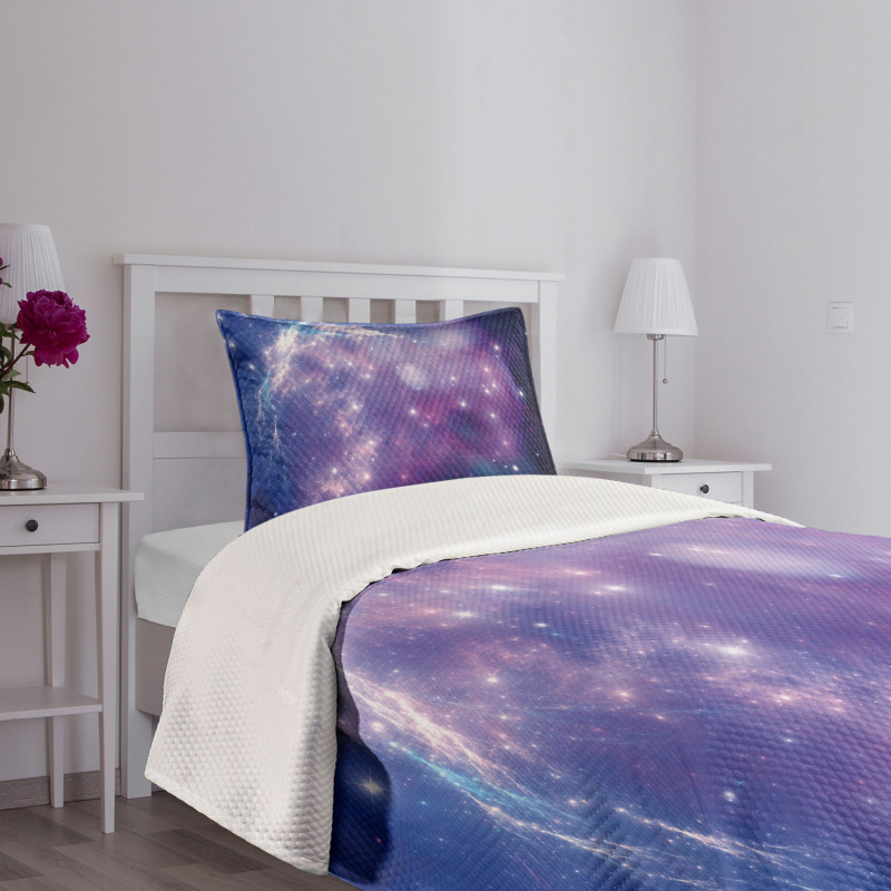 Purple Nebula Bedspread Set