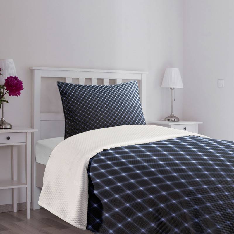 Checkered Halftone Bedspread Set