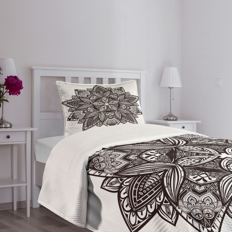 Floral Tattoo Art Bedspread Set