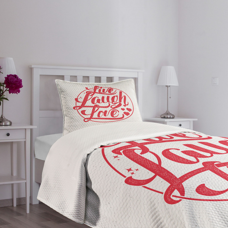 Retro Stamp Bedspread Set