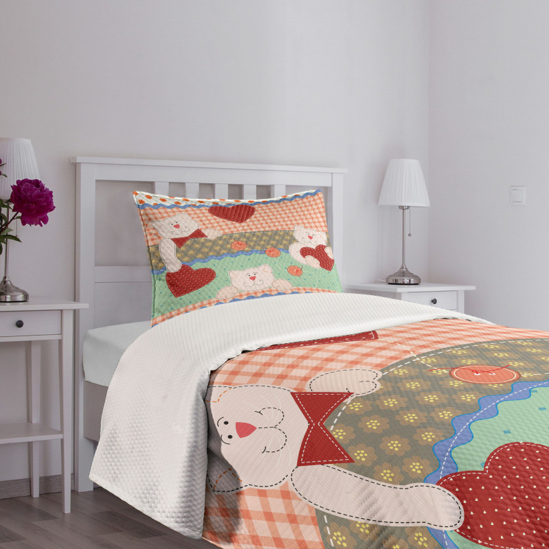Teddy Bears Kids Bedspread Set