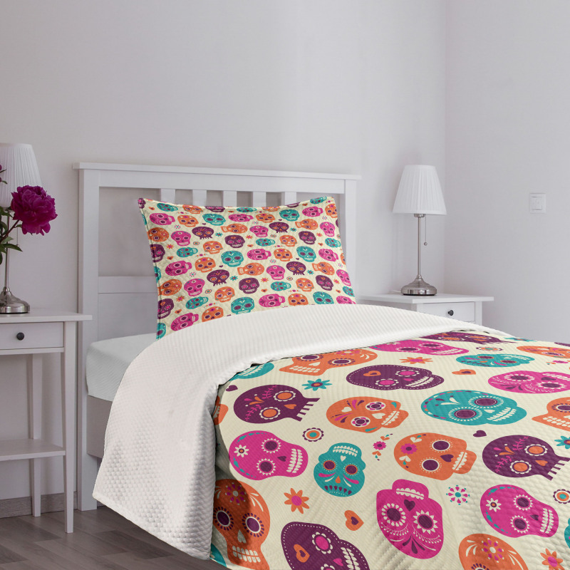 Hearts Flora Bedspread Set