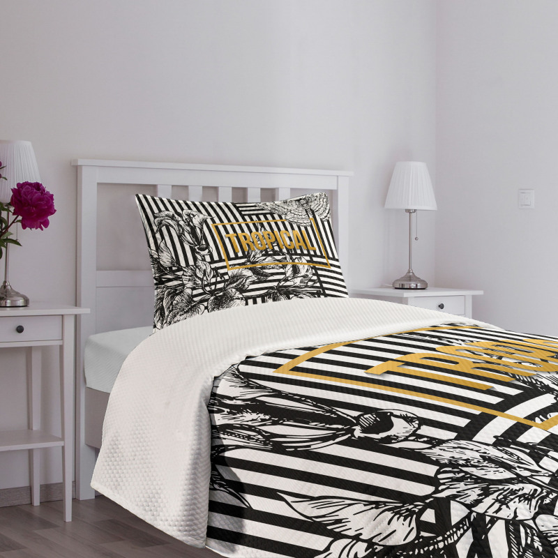 Exotic Petals Butterfly Bedspread Set