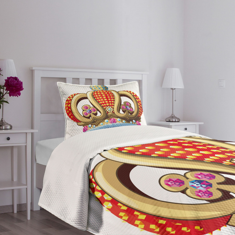 Royal Noble Family Crown Bedspread Set