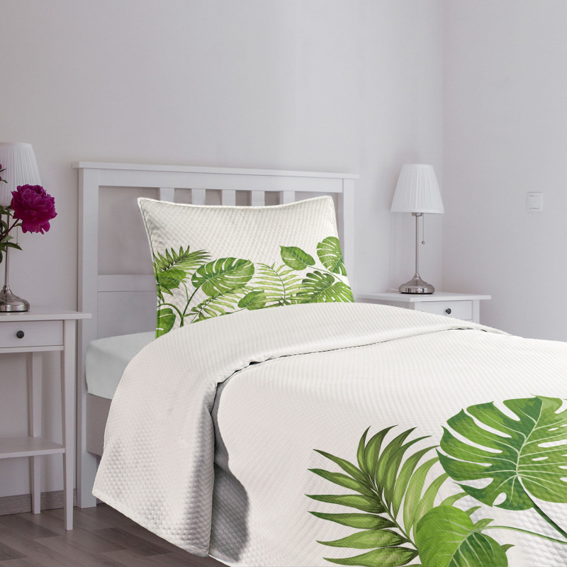 Foliage Swirls Botanic Bedspread Set