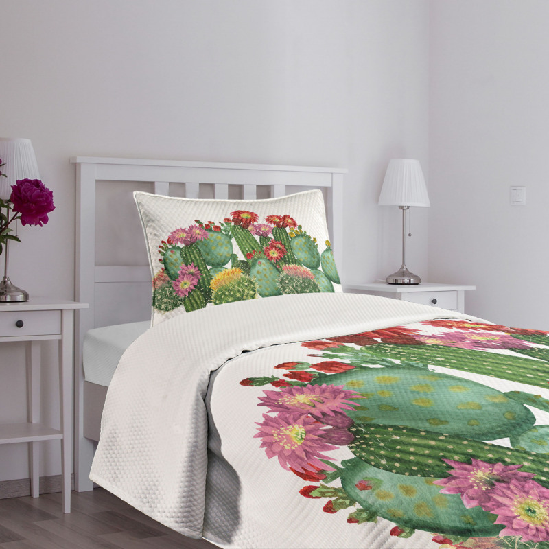 Saguaro Tropical Garden Bedspread Set