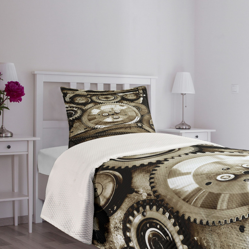 Aged Gears Bedspread Set