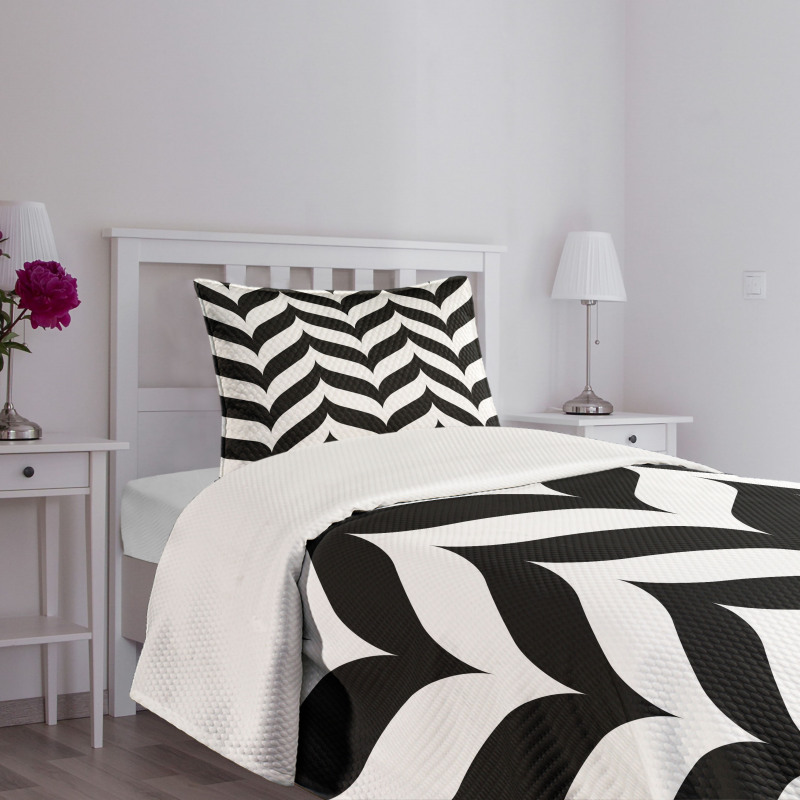 Chevron Retro Bedspread Set